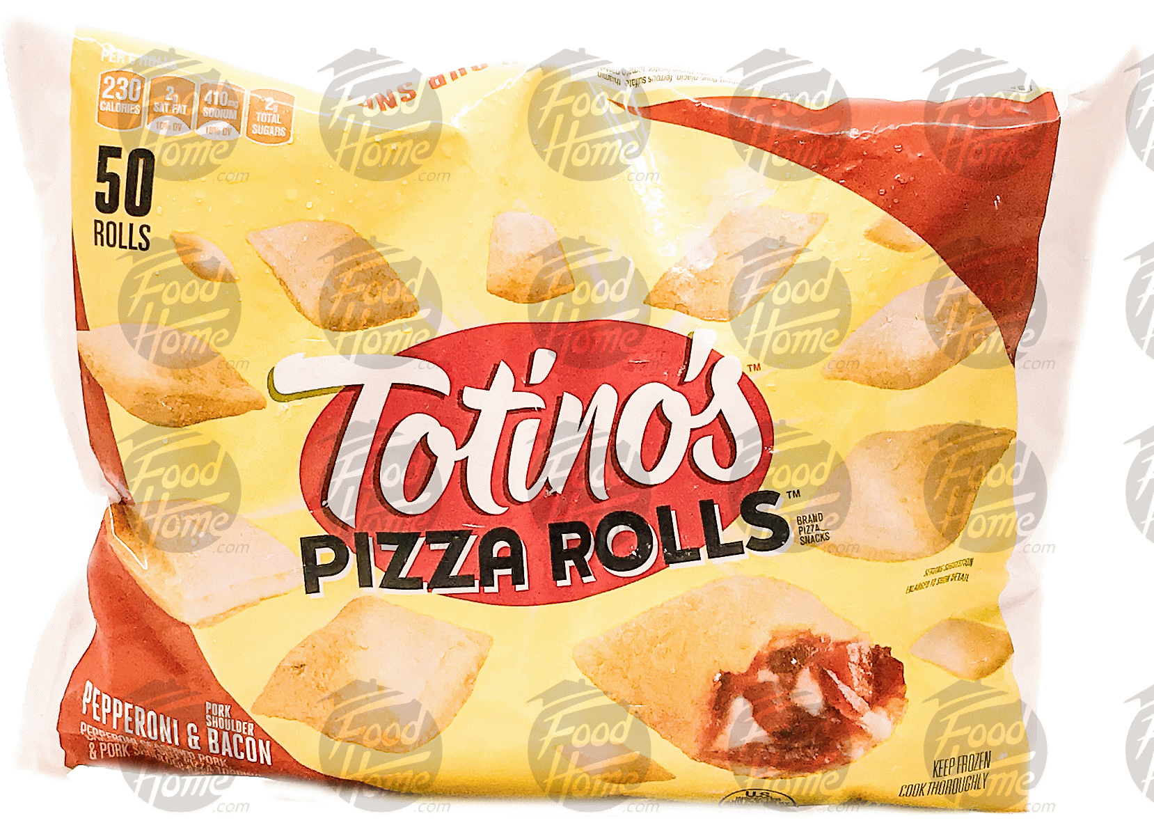 Totino's Pizza Rolls pepperoni & bacon pizza rolls, frozen bag, 50 ct. Full-Size Picture